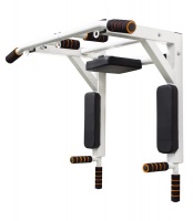 TechnoFit Pull Up Bar Multifunction 8-in-1 Exercise Station - White Photo