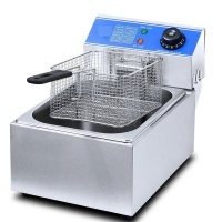 Dream Home DH- Stainless Steel Electric Deep Fryer with Lid - 6Ltr Photo