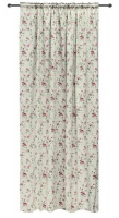 easyhome Rame Kirsch Taped Curtain Pink Photo