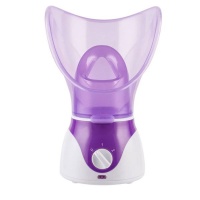 Facial Steamer Cleaner - Unclogs Pores - Portable - All Skin Types - Purple Photo