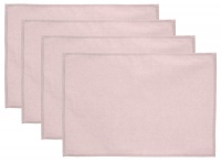 PepperSt Placemat Set - 100% Cotton - Pale Pink Photo
