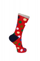 SoXology – Red Spot Fashion Socks Single Pair Photo
