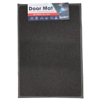 Grovida PVC Interior & Exterior Door Mat - Black Photo