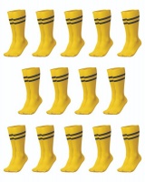 RONEX Soccer Socks - Set of 14 Pairs - Gold/Black Photo