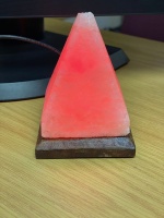 SALT ONE USB Pyramid Buddy Salt Lamp Photo