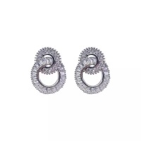 LGM Elegant Cubic Zirconia Round Earrings Photo