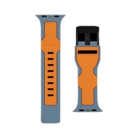 UAG Apple Watch 44/42 mm Civilian Silicone Strap - Slate/Orange Photo