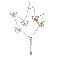 Brosway Stainless Steel 2-Colour Butterfly Charm Double Chain Bracelet Photo