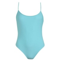 SoulCal Ladies Low Back Swimsuit - Teal Photo