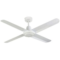 Zebbies Lighting - Luca - White Ceiling Fan with Wall Control Photo