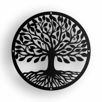 Unexpected Worx Tree of Life Wall Art 1 - Metal In Statin Black Finish - By Photo