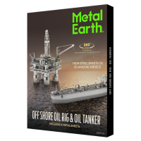 Metal Earth Offshore Oil Rig & Oil Tanker Photo