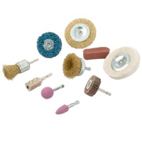 Tork Craft - Wire Brush Set with Hex Shank & Buff Kit for Drill Photo