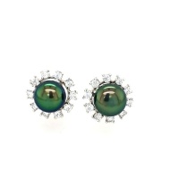 Peacock Pearl Earrings Photo