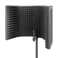 5 Plate Foldable Recording Microphone Noise Reduction Isolation Shield Photo