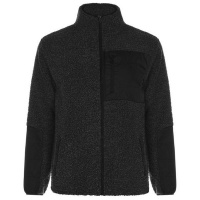 SoulCal Mens Borg Funnel Neck Jacket - Charcoal [Parallel Import] Photo