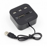Cell N Tech All-in-one USB 2.0 HUB Card Reader Cable Splitter Adapter Black Photo