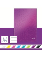 Leitz : A4 Ruled WOW Note Pad Hard Cover - Purple Photo