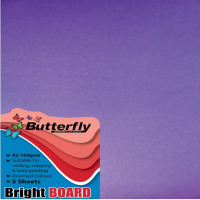 Butterfly A2 Bright Board - Pack Of 5 Purple Photo