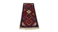 Very Fine Persian Yalemeh Carpet 140cm x 55cm Hand Knotted Photo