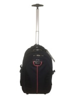 Black Red Rolling Backpack Photo