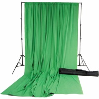 BCH Green Backdrop Muslin Material Cloth 3x6m Size with Stand Photo