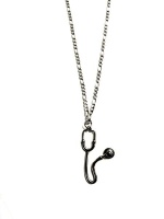Stainless Steel jewellery Solid Stainless Steel 3D Doctor Stethoscope Necklace And Pendant Photo