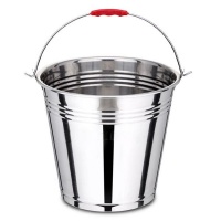 Crockery Centre Bucket Stainless Steel With Handle Photo