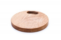 Yuppie Gift Baskets Wooden Cheese Board Raw Oak Photo