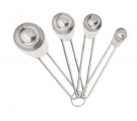 4 Stainless Steel Measuring Spoons Photo