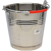 AZAZ ENTERPRISE Stainless Steel Metal Bucket 5lt Photo