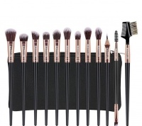 Beauty By Zar Rose Gold Eye Brush Set with Pouch Photo