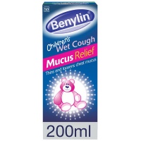 Benylin Children’s Wet Cough Syrup Mucus Relief Ages 2 to 12 200ml Photo