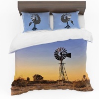 Print with Passion Windmill Sunset Duvet Cover Set Photo