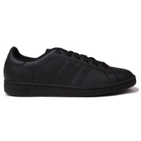 Lonsdale Mens Leyton Leather Trainers - Black Photo
