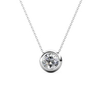 Destiny Moon April/Diamond Birthstone Necklace with Swarovski Crystals Photo