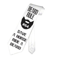 PepperSt Men's Collection - Designer Neck Tie - Beard Rule #64 Photo