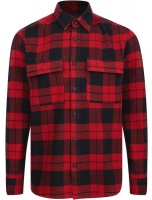 Tokyo Laundry - Mens Dunham Heavy Cotton Twill Checked Over Shirt In Estate Blue Check Photo