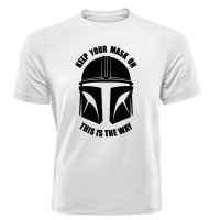 Starwars-Mask-Mandalorian Helmet-T Shirt-This is the Way Photo