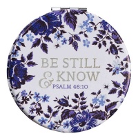 Christian Art Gifts Compact Mirror Be Still and Know Photo