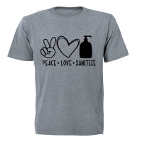 Peace. Love. Sanitize - Kids T-Shirt Photo