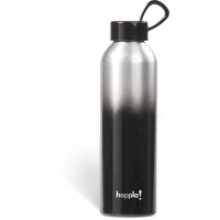 Hoppla Lowkee Black Single-Wall Aluminium Water Bottle 650ml Photo
