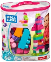 Mega Blocks Mega Bloks 60 Piece Big Building Bag - Pink Photo