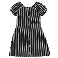 Firetrap Junior Girls Rib Dress - Black Stripe [Parallel Import] Photo