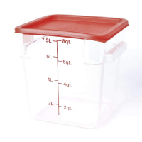 Cater Care Clear Storage Container 8 QT- Square 220 x 220 x 230 mm Photo