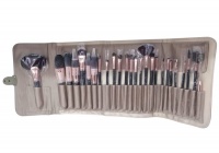 Hair Crown Empire 26 Makeup Brushes with a Clash Bag- Gold Photo