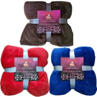 Sweet Home Sherpa Flannel Blanket 3 Pieces Value Pack. Super Soft Warm Fluffy. Photo