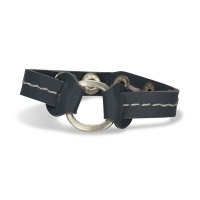 No Memo - Stud High Quality Handmade Leather Bracelet - Dark Grey Photo