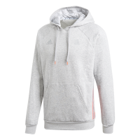 adidas Men's Tan Tech Long Sleeve Hooded Soccer Sweatshirt - Light Grey Photo