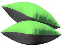 PepperSt – Scatter Cushion 2-Tone Covers - Charcoal & Cyber Lime Photo